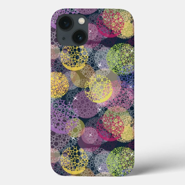 Abstract Cute Polka Dot Circle Case-Mate iPhone Case (Back)