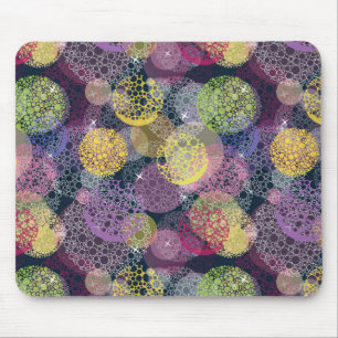 Abstract Cute Polka Dot Circle Mouse Mat