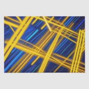 Abstract Cyberpunk Tech Glowing Digital Speed Tissue Paper