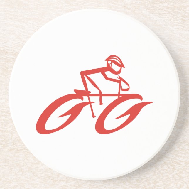 Abstract Cycler Sports Sandstone Coaster (Front)