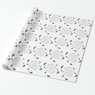 Abstract Cycling Race Bicycle Wrapping Paper