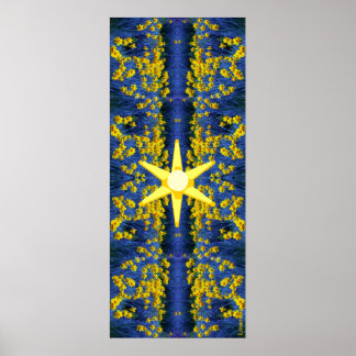 Abstract Daffodil Poster
