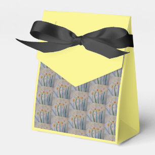 Abstract Daffodils Favour Box