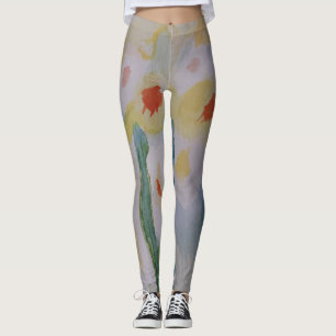 Abstract Daffodils Leggings