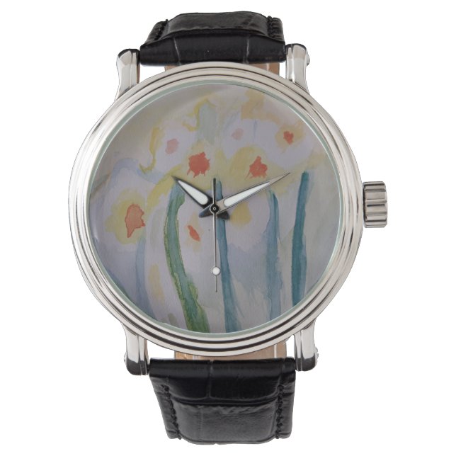 Abstract Daffodils Watch (Front)