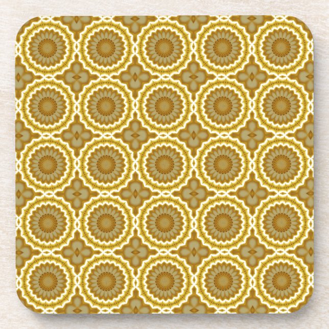 Abstract Daisies Coaster (Front)