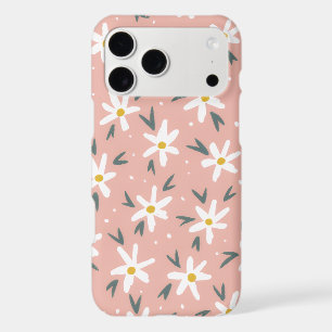Abstract Daisy Dusty Pink Flower Pattern