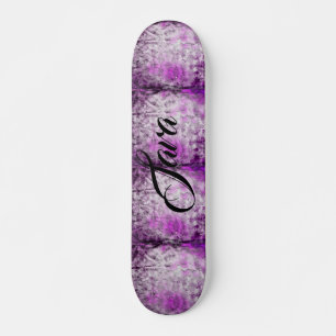 Abstract Damask Pink Print Customise Skateboard