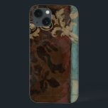 Abstract Damask Tapestry by Jennifer Goldberger iPhone 13 Case<br><div class="desc">Brown battles turquoise in this abstract damask tapestry print by Jennifer Goldberger. The subtle patterns give the piece movement. Get yours today!</div>