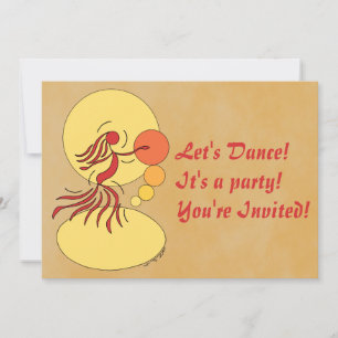 Abstract Dancer Invitation