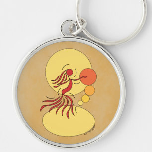 Abstract Dancer Key Ring