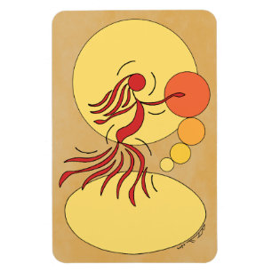 Abstract Dancer Magnet