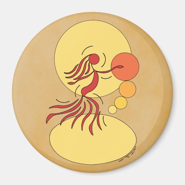 Abstract Dancer Magnet (Front)