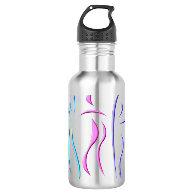 Abstract Dancers 710 Ml Water Bottle (Front)