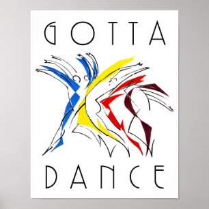 Abstract Dancers Dancing - Dance Lover Artwork Poster