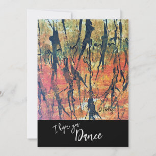 Abstract Dancers Note card