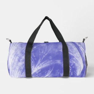 Abstract Dandelions & fireflies Blue Duffle Bag