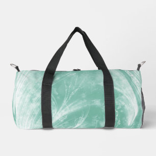Abstract Dandelions & fireflies Green Duffle Bag