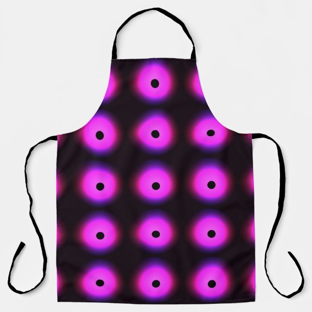 Abstract Dark Pink: Glowing Seamless Apron (Front)
