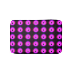 Abstract Dark Pink: Glowing Seamless Bath Mat