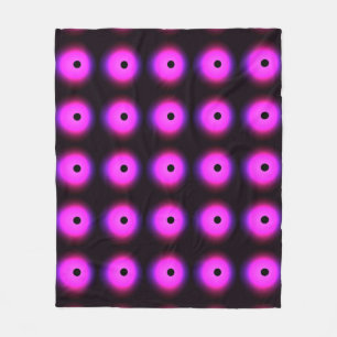 Abstract Dark Pink: Glowing Seamless Fleece Blanket