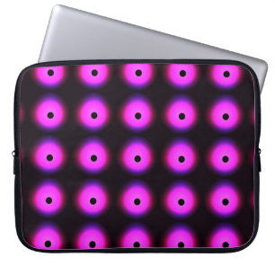Abstract Dark Pink: Glowing Seamless Laptop Sleeve