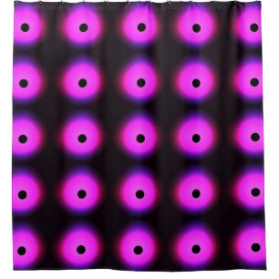 Abstract Dark Pink: Glowing Seamless Shower Curtain