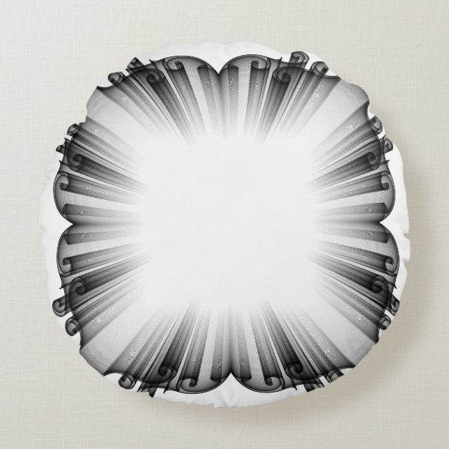 Abstract Dark Vignette Throw Pillow - Modern (Front)