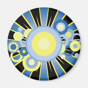 Abstract decoration magnet