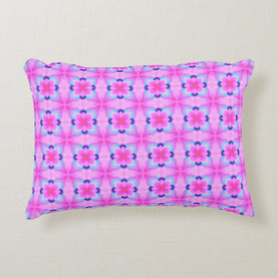 Abstract decorative geometric kaleidoscope texture cushion