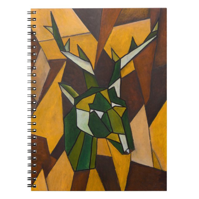 Abstract Deer Spiral Notebook (Front)