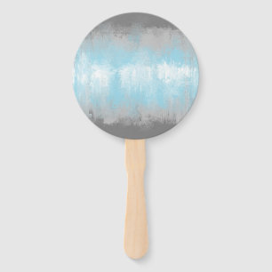 Abstract Demiboy Pride Flag Hand Fan