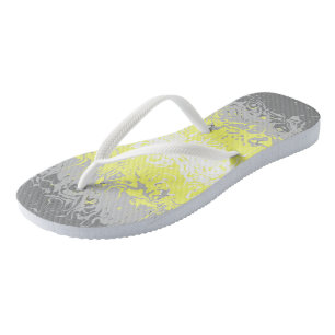 Abstract Demigender Pride Flag    Flip Flops