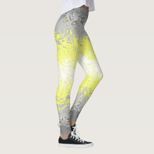 Abstract Demigender Pride Flag Leggings