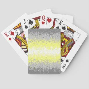 Abstract Demigender Pride Flag Playing Cards
