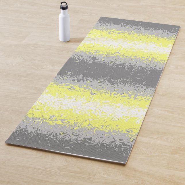 Abstract Demigender Pride Flag    Yoga Mat (In Situ)