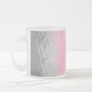 Abstract Demigirl Pride Flag Frosted Glass Coffee Mug
