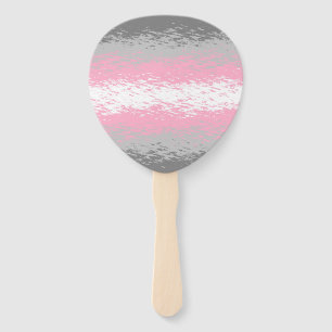 Abstract Demigirl Pride Flag Hand Fan