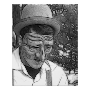 Abstract Depression Man Poster