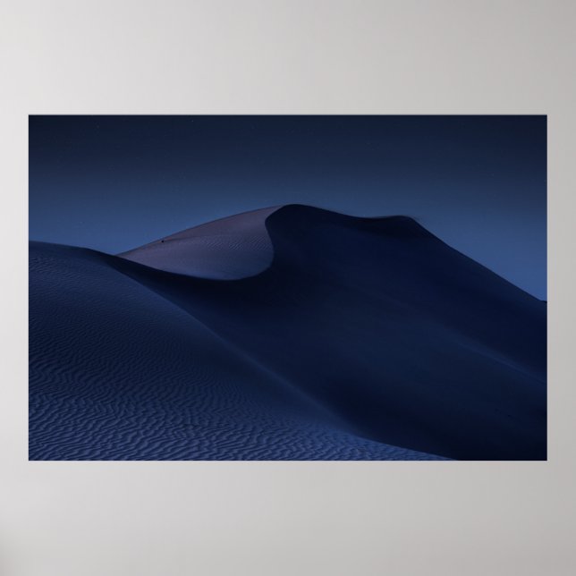 ABSTRACT DESERT AT NIGHT POSTER (Front)