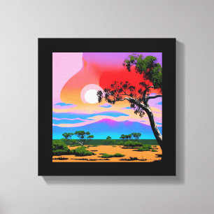 Abstract Desert Background Canvas Print