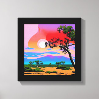 Abstract Desert Background Canvas Print
