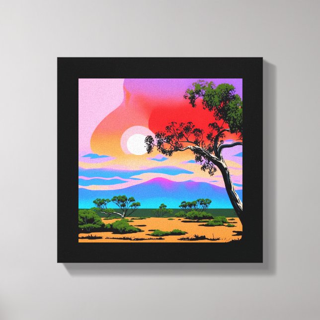 Abstract Desert Background Canvas Print (Front)