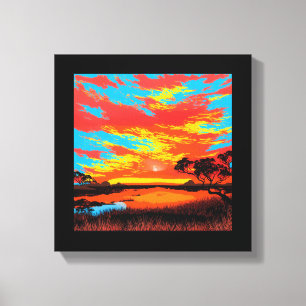 Abstract Desert Background Canvas Print #3