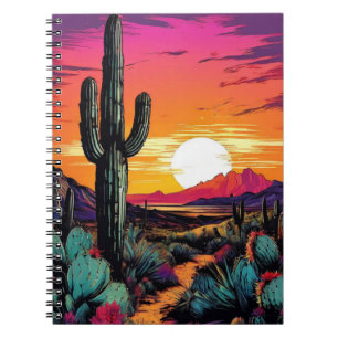 Abstract Desert Cactus Notebook Journal