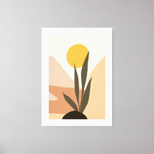 Abstract desert landscape canvas print