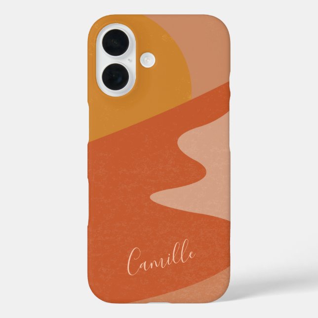 Abstract Desert Mountain Landscape Personalised Case-Mate iPhone Case (Back)