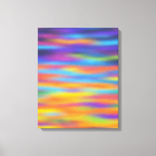 Abstract Desert Sunset Sky Artwork Canvas Print (Front)