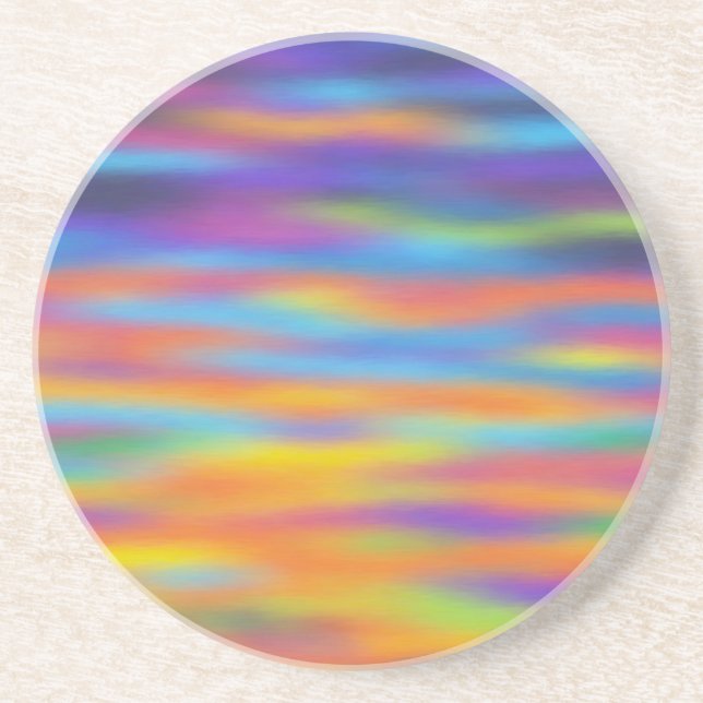 Abstract Desert Sunset Sky Artwork Coaster (Front)