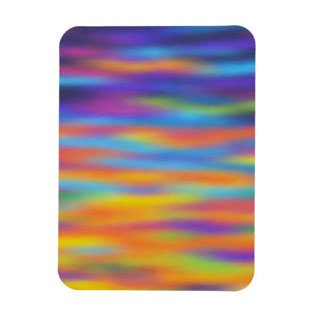 Abstract Desert Sunset Sky Artwork Magnet (Vertical)